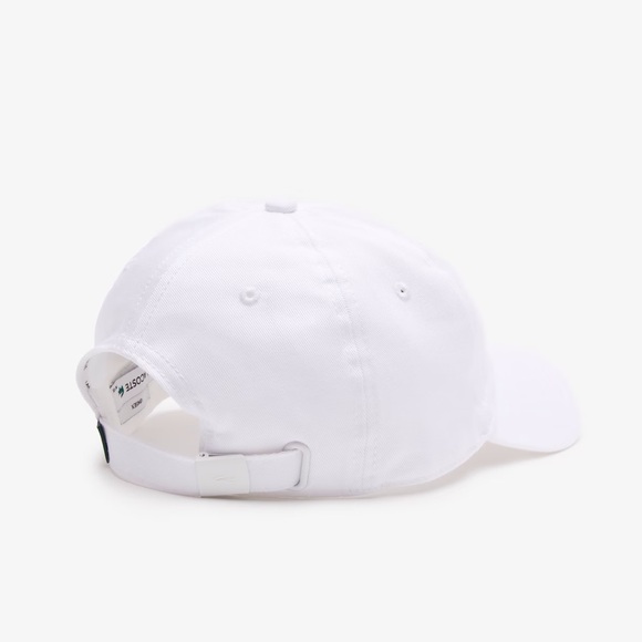 Lacoste Adjustable Cotton Twill Cap White - Picture 2 of 7